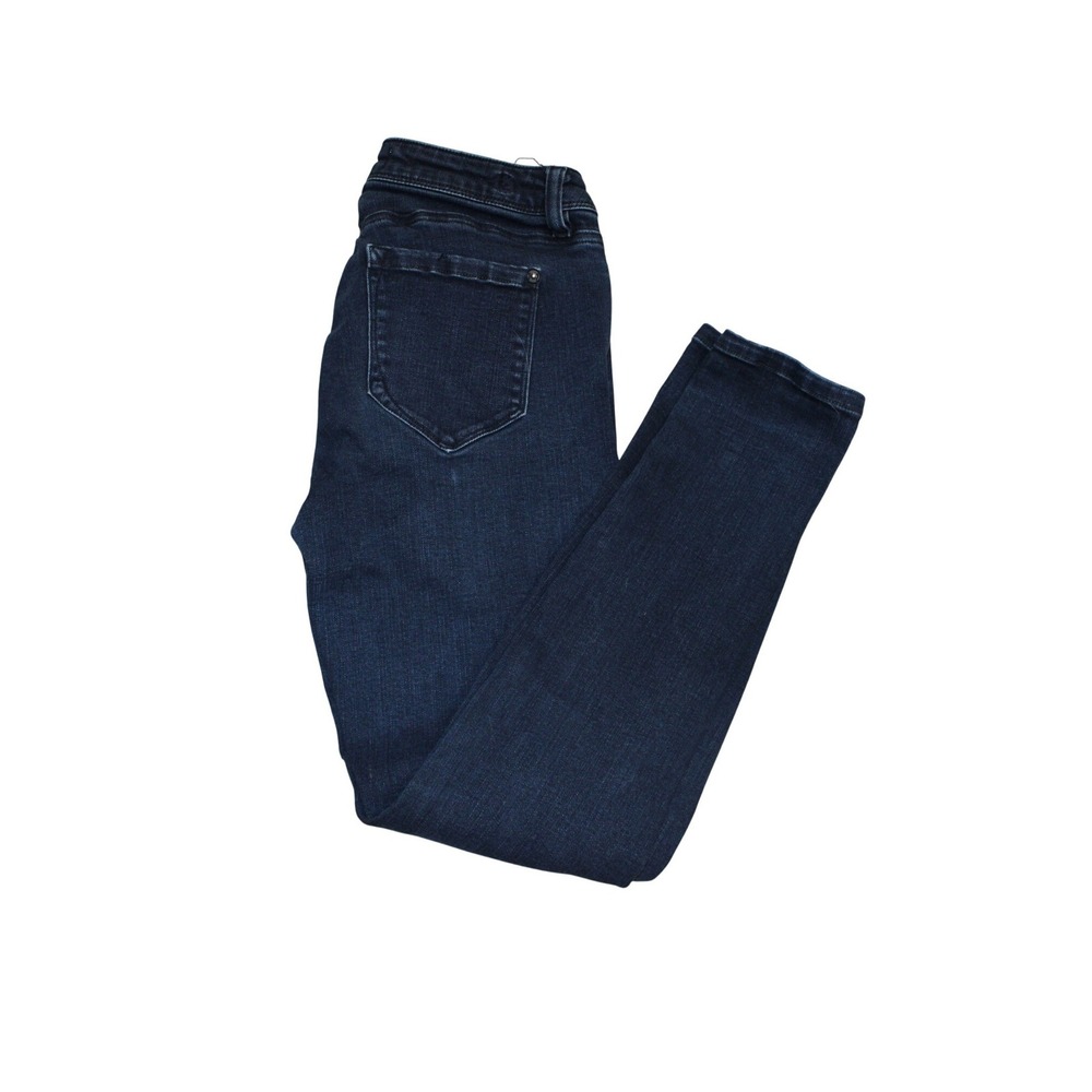 Kensie Ankle Biter High Rise Skinny Jeans Womens 26 Dark Wash Blue - Picture 3 of 4